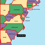 East Coast Map | Myrtle Beach And The East Coast Of The Usa | Map Of East Coast Beaches Usa