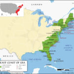 East Coast Map, Us East Coast Map, Map Of Eastern United States | Map Of USA Cities East Coast