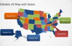 Editable Us Map Template For Powerpoint With States – Slidemodel | Editable Map Of The Usa