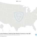 Executive Residency Hotelsbest Western Locations In The Usa | Map Of Best Western Hotels In USA