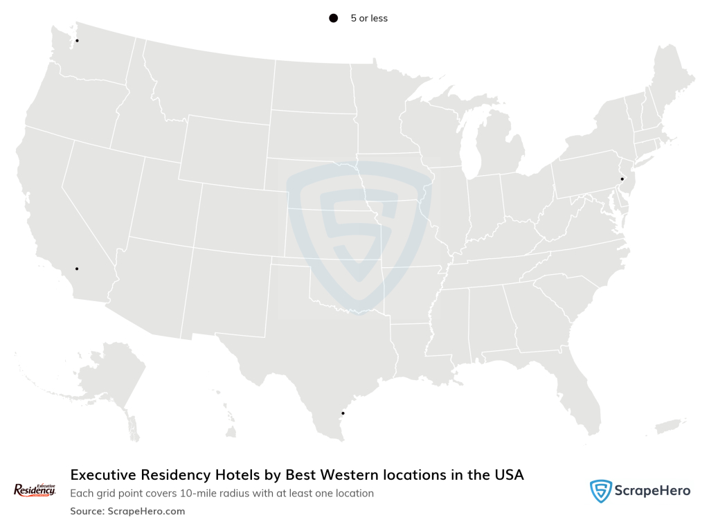 Executive Residency Hotelsbest Western Locations In The Usa | Map of Best Western Hotels in USA