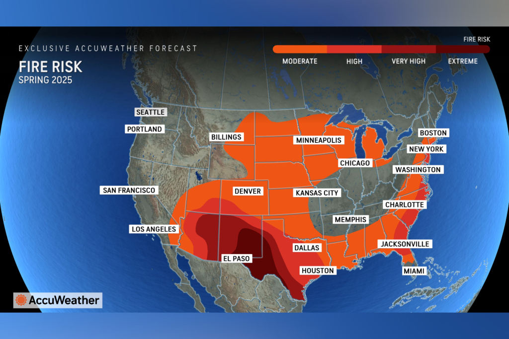 Extreme Fire Map Shows States Most At Risk In 2025 - Newsweek | Map Of Fires In Northwest Usa