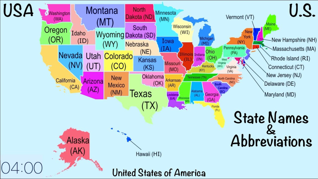 🔴 50 Usa State Name, Abbreviation, Map Location, Shape. U.s. United States Of America Geography Us 🔴 | Map Of Usa With State Abbreviations