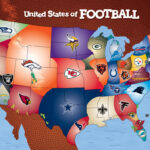 Fan Map Nfl Teamsstate Map Nfl Team Locations On A Map | Map Of USA With Nfl Teams
