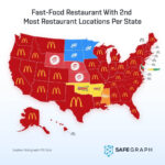 Fast Food Chains With The Most Locations Per State (#2 Most | Map Of All Mcdonald In USA