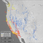 Fault Sections Being Used In The Creation Of The 2023 U.s. Seismic | Map Of Fault Lines USA
