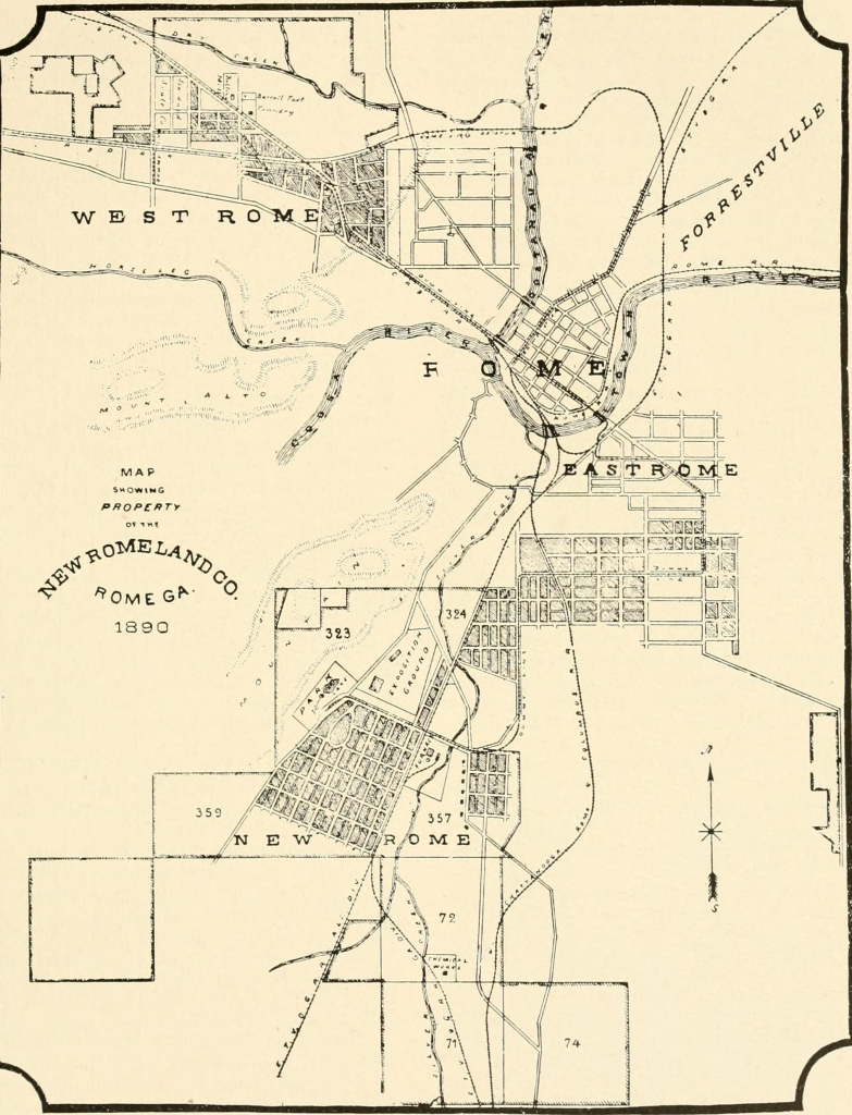 File:a History Of Rome And Floyd County, State Of Georgia, United | Map of Rome Georgia USA