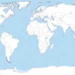 File:a Large Blank World Map With Oceans Marked In Blue | Vertical Blank World Map Printable Maps Of USA