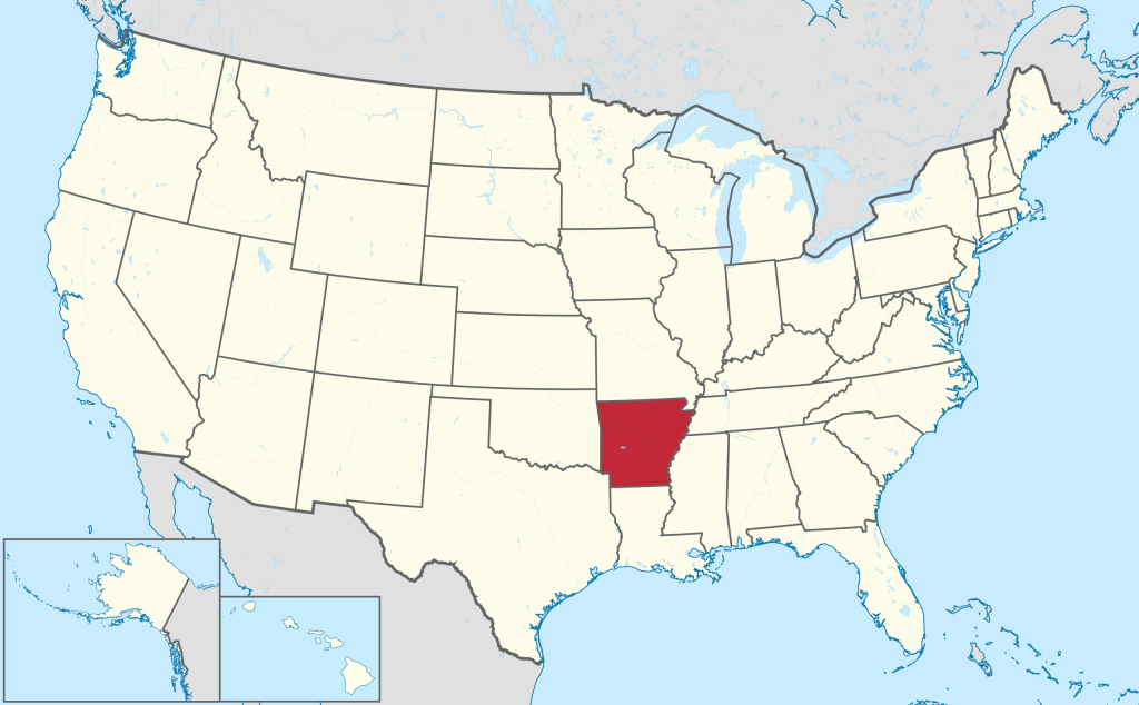 File:arkansas In United States.svg - Wikimedia Commons | Arkansas on Map of USA
