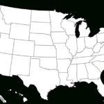 File:blank Us Map (White On Gray And Black).Svg   Wikimedia Commons | Black White Map Of Usa