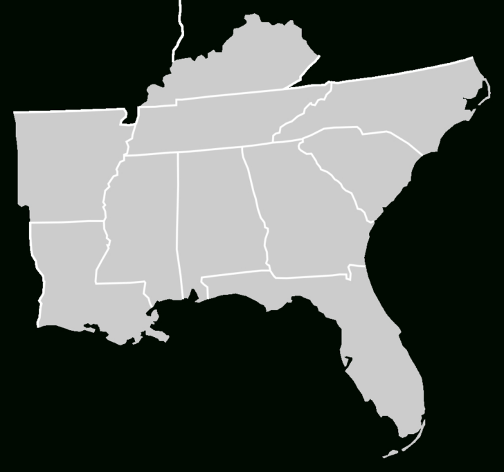 Blank Map of Southeastern USA Blank Map of Southeastern USA