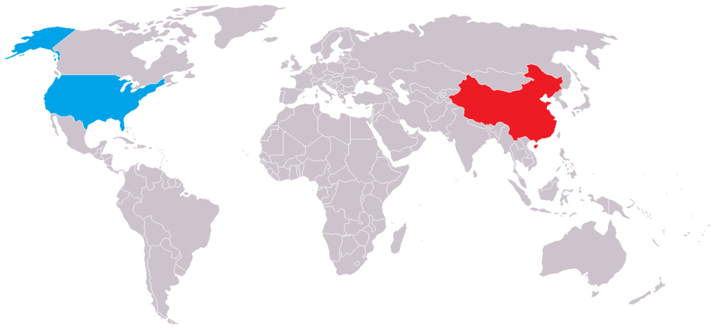 File:china Usa Locator - Wikipedia | Map of USA and China