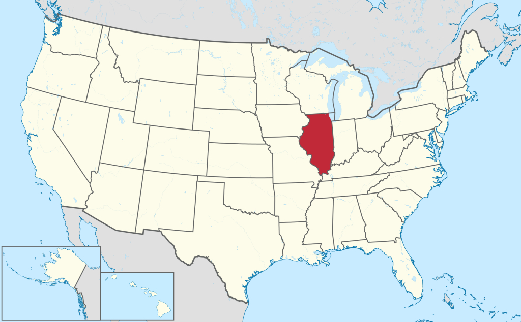 File:illinois In United States.svg - Wikimedia Commons | Illinois On Map Of Usa