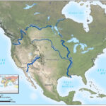 File:map  North America   Major Rivers   Glen Canyon Dam Amp | Colorado River On Map Of Usa