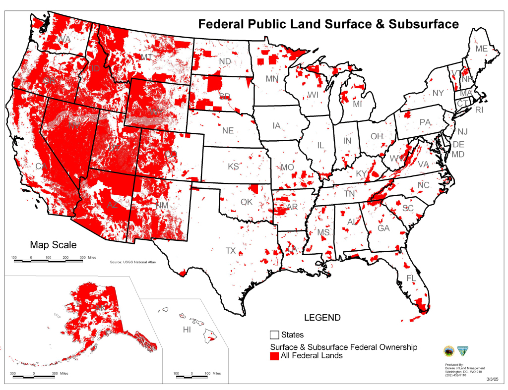 File:map Of All U.s. Federal Land - Wikimedia Commons | Map Of Blm Land In Usa