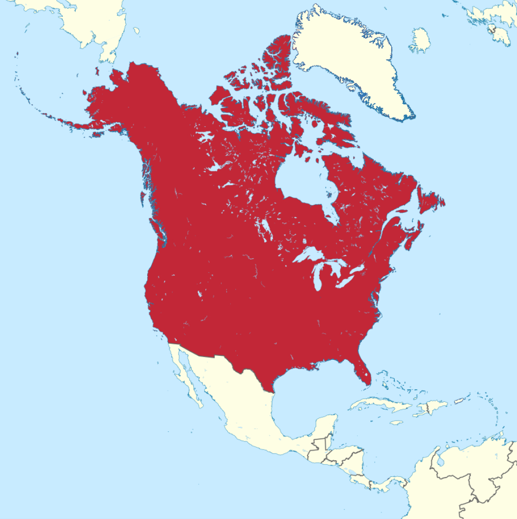 File:map Of Canada And The United States Of America Combined | World Map Of Usa And Canada