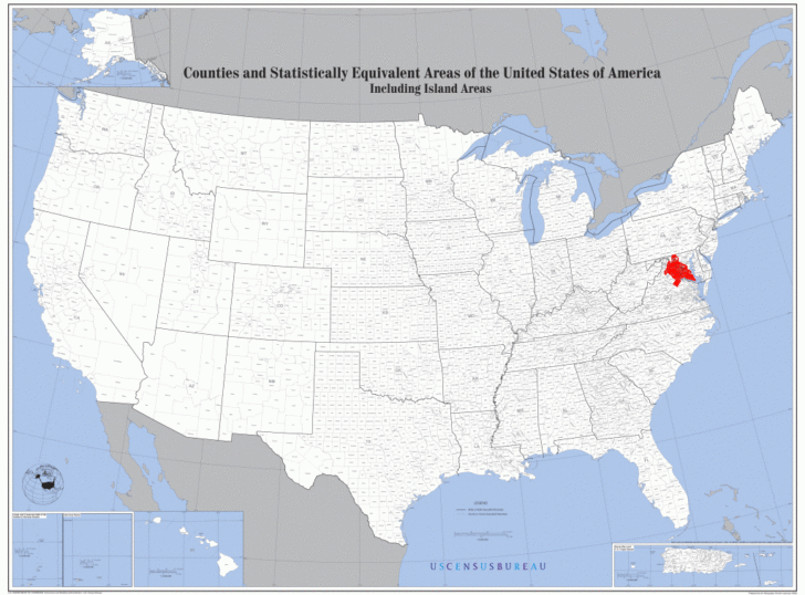Washington Dc on Map of USA