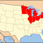 File:map Of Usa Highlighting Great Lakes Region.svg   Wikipedia | Great Lakes On Map Of Usa