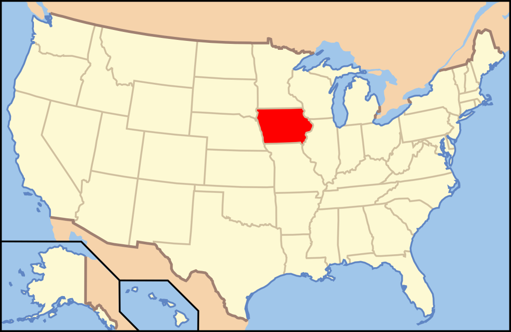 File:map Of Usa Ia.svg - Wikipedia | Iowa on Map of USA