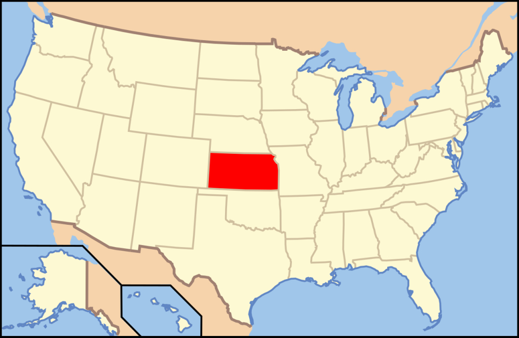 File:map Of Usa Ks.svg - Wikimedia Commons | Where Is Kansas on the Map of USA