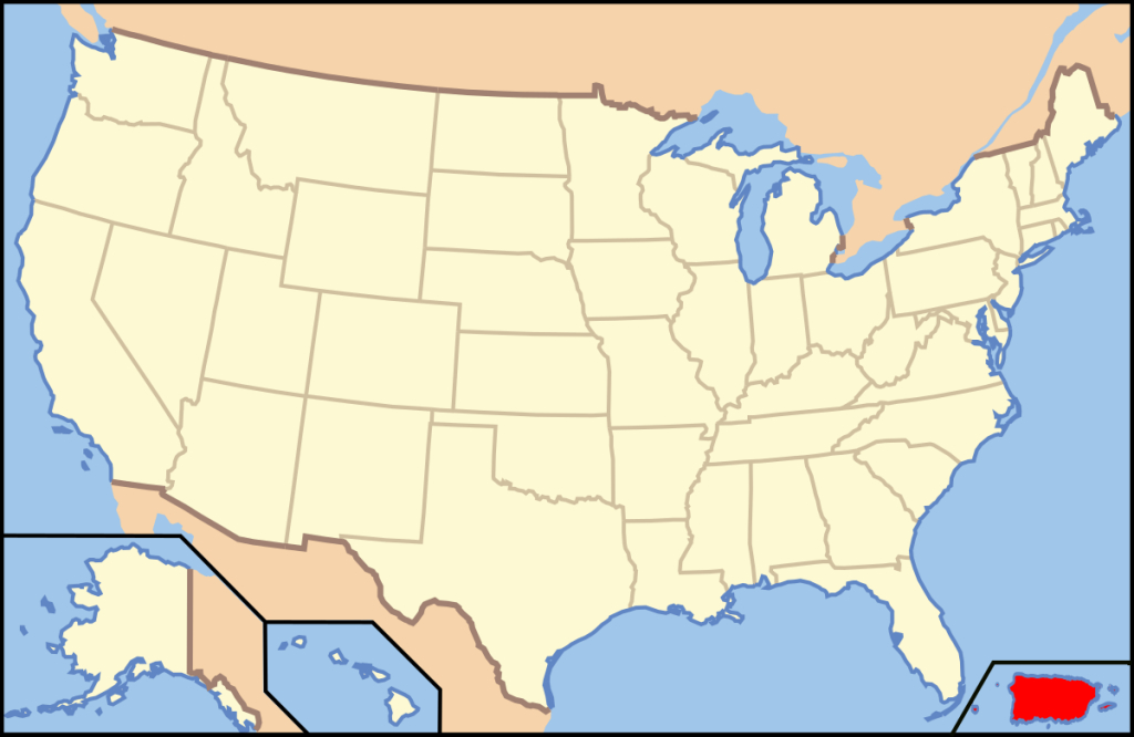 File:map Of Usa Pr.svg - Wikimedia Commons | Map Of Usa And Puerto Rico