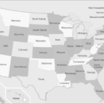 File:map Of Usa Showing State Names Greyscale   Wikimedia Commons | Black And White Map Of The USA With State Names