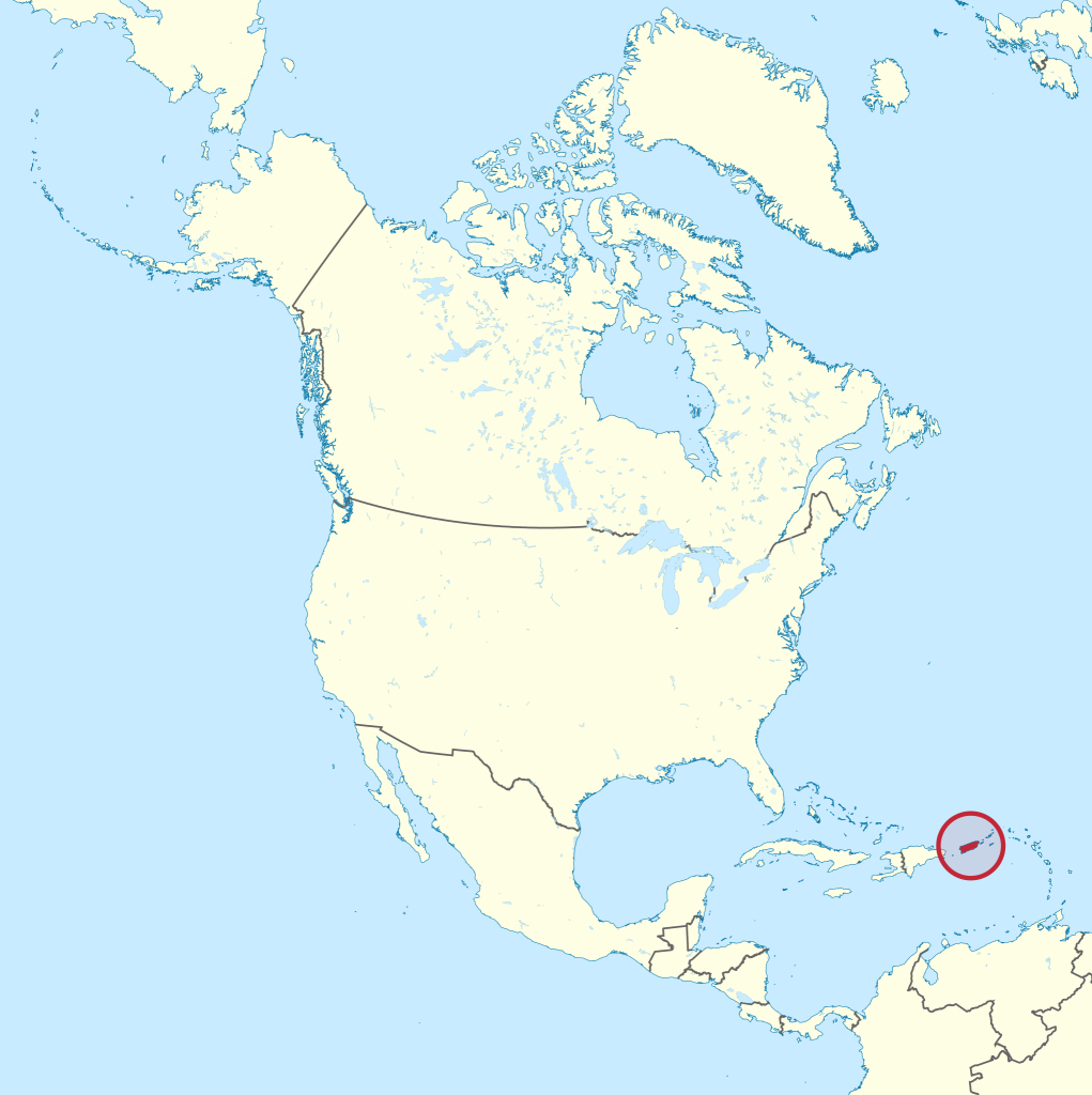 File:puerto Rico In North America (-Mini Map -Rivers).Svg | Map of USA and Puerto Rico