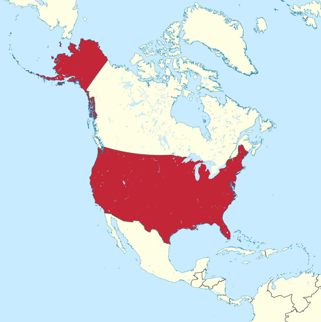 File:united States In North America (-Mini Map -Rivers).Svg | Map Of North America Usa