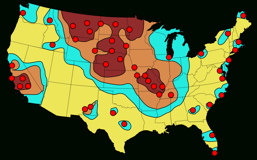 File:us Nuclear Strike Map.svg - Wikipedia | Nuclear Fallout Map of USA