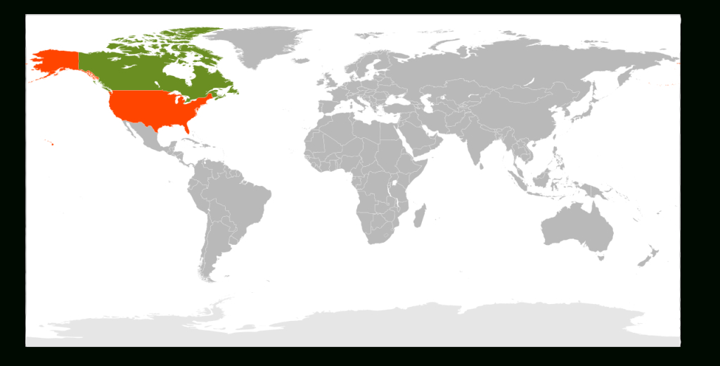 File:usa And Canada On World Map.svg - Wikimedia Commons | World Map Of Usa And Canada