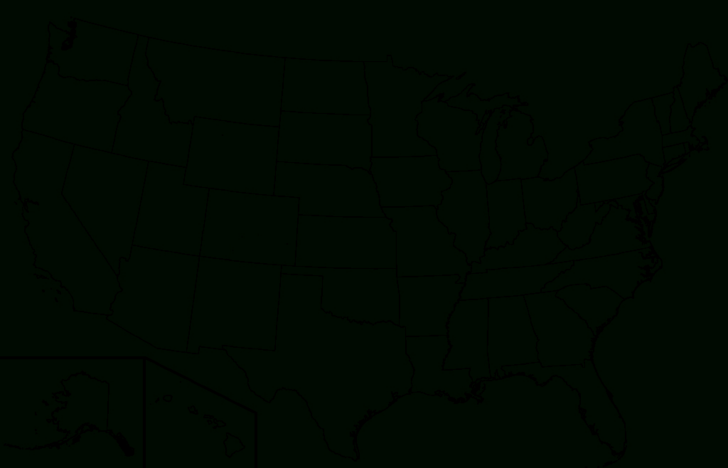 Map of USA Without State Names Map of USA Without State Names