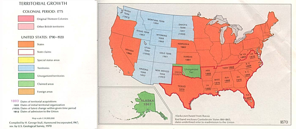 File:usa Territorial Growth 1870 - Wikimedia Commons | Map of USA in 1870