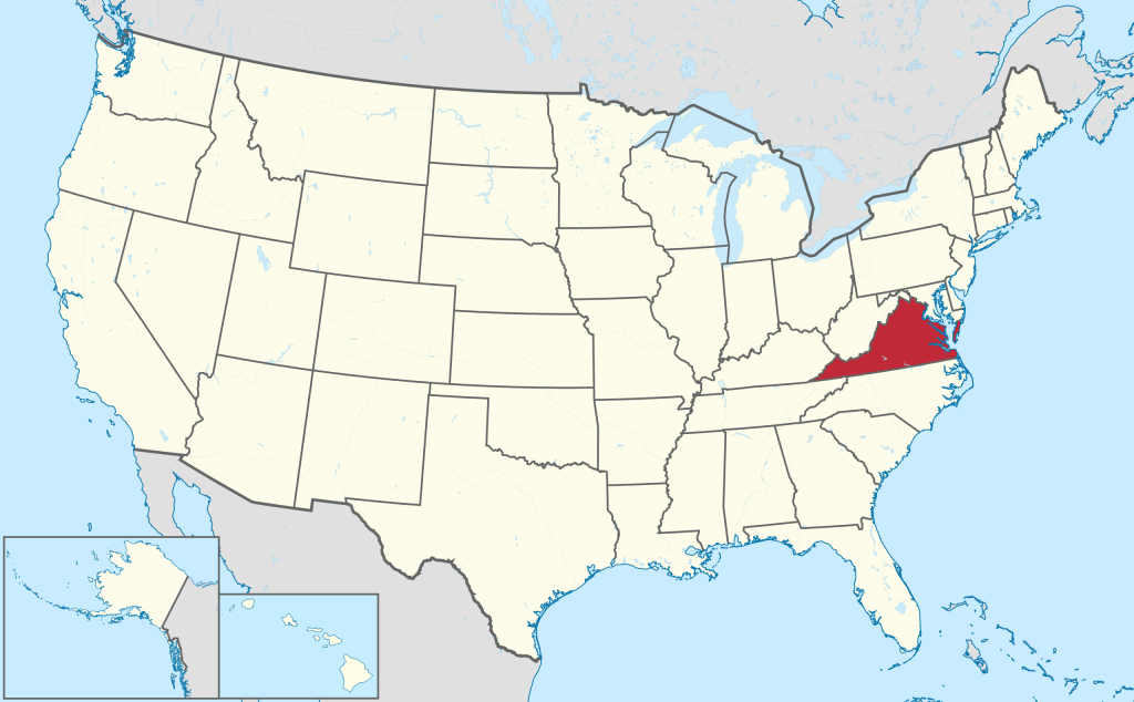 File:virginia In United States.svg - Wikipedia | Virginia On The Map Of Usa
