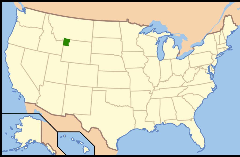 File:yellowstone Located In Us.svg - Wikimedia Commons | Yellowstone on Map of USA