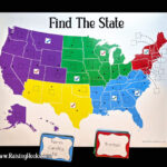 Find The State! A Us Geography Game – With Capitals!   Raising Hooks | Map Of USA States Game