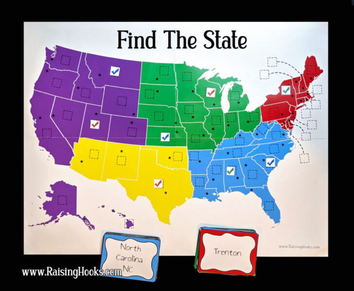 Map of USA States Game