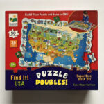 Finden Sie Es! Usa Riesiges Bodenpuzzle & Spiel In Einem! Neu 3' X 2' Karte  Komp | Map Of USA Puzzle Game