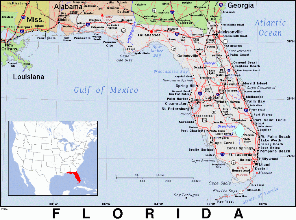 Fl · Florida · Public Domain Mapspat, The Free, Open Source | Free Printable Map of Florida USA