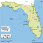 Florida Airport Map, Map Of Florida Airports | Map Of Airports In Florida Usa