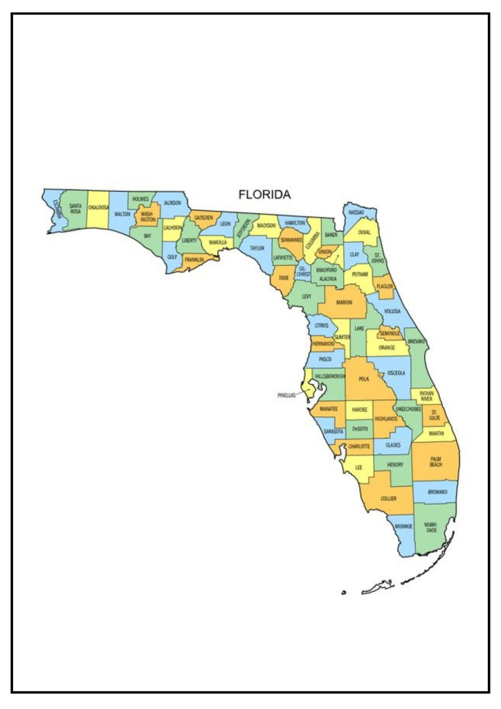 Florida County Map [Map Of Fl Counties And Cities] | Map of Counties in Florida USA