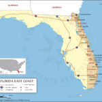 Florida East Coast Map, Map Of Florida East Coast | Map Of East Coast Of Florida Usa