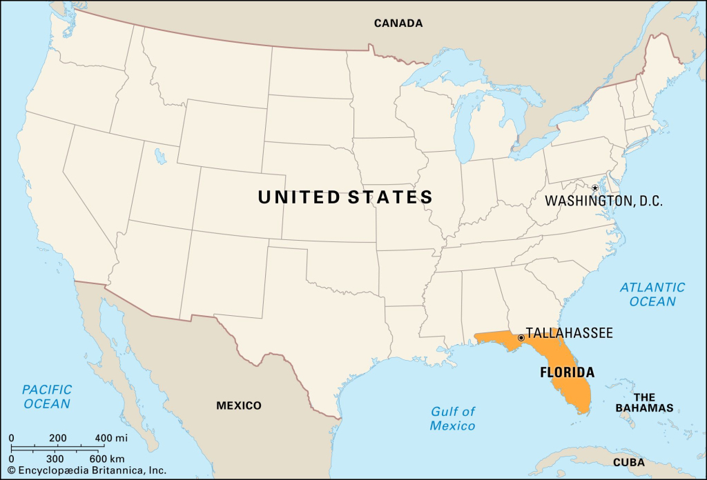 Florida | Map, Population, History, &amp;amp; Facts | Britannica | The Map Of Florida Usa