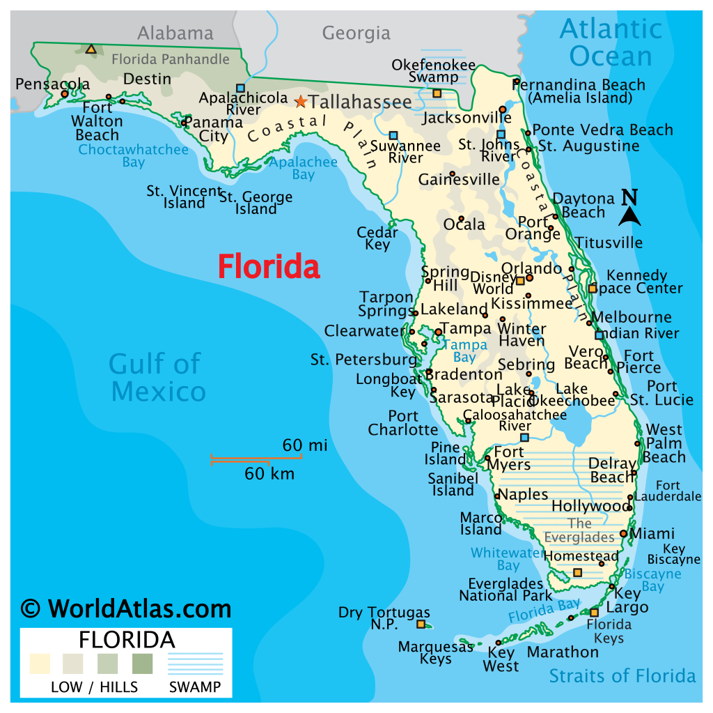 Florida Maps &amp;amp; Facts - World Atlas | The Map of Florida USA
