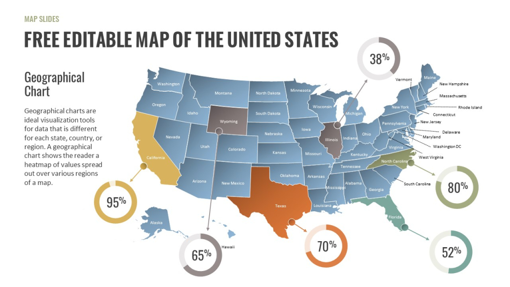 Free Editable Us Map Powerpoint And Google Slides Template | Editable Map of the USA