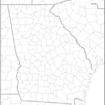 Free Map Of Georgia | Outline Map Of Georgia Usa