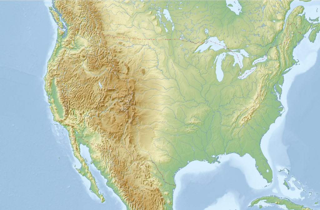 Free Maps Of The United States | Mapswire | Physical Map of USA Blank