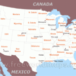 Free Printable Maps Of The United States | Free Printable Map Of Canada And Usa