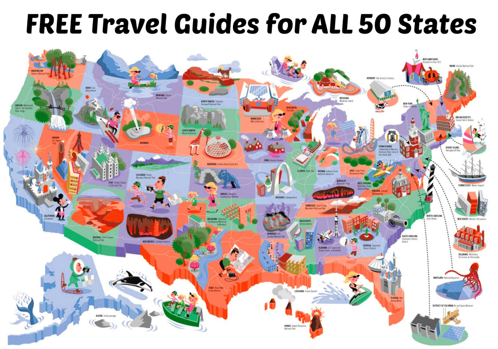 Free Travel Guides For All 50 States | Map Of Usa For Travel