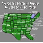 Funny Or Die | The Map Of America As Seena New Yorker | New Yorkers Map Of USA