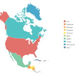 Geo Map Of Americas | Map Of Central America And Usa